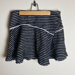 FREE PEOPLE Black and White Mini Skirt size 6